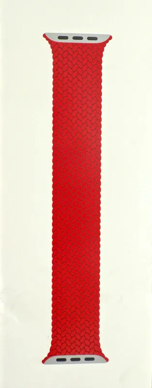 APPLE WATCH 40MM GRÖSSE 6 ROT GEFLOCHTEN SOLO LOOP BAND FÜR WATCH 4 5 6 7 8 9 - – neu – Sonstiges