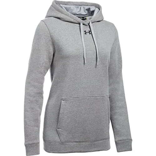 UNDER ARMOUR DAMEN HUSTLE FLEECE HOODIE - GR: DAMEN S - GRAU/SCHWARZ – neu – Damenmode – Foto 1 von 2