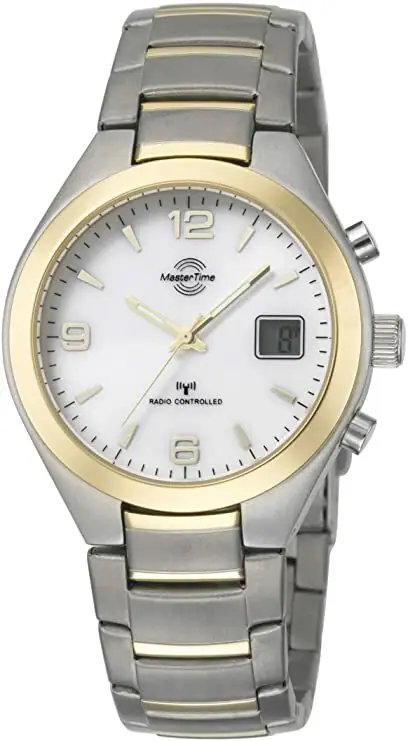 Funkuhr Herrenuhr Master Time Zahlen arabisch Bi-Color 41mm MTGS-10328-12M Stahl – neu – Uhren & Schmuck – überwiegend weiß…