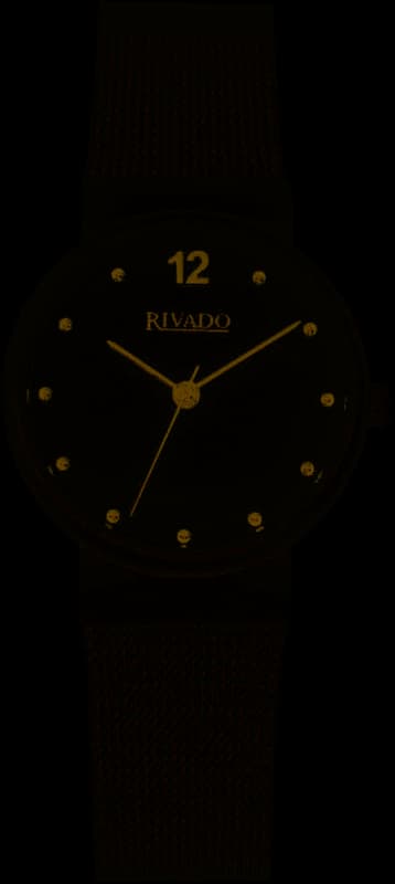 Rivado Damenuhr komplett Edelstahl Milanaise-Armband RILS-30330-44M – neu – Uhren & Schmuck – überwiegend schwarz