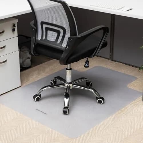 MIND READER BÜROSTUHLMATTE FÜR TEPPICH, UNTER SCHREIBTISCHSCHUTZ, TEPPICH - KLAR – neu – Möbel – überwiegend silber – Foto…
