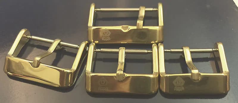 CAVADINI-Dornschließe IPG-PLATTIERT FÜR LEDER-UHRENARMBAND VON 16-22 MM – neu – Sonstiges – überwiegend braun – Foto 1 von 2
