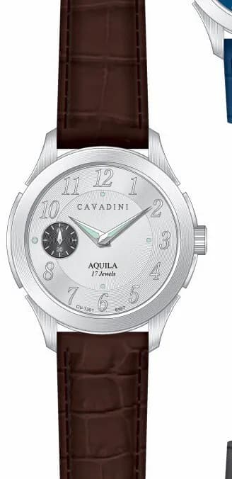 CAVADINI Herrenuhr swiss made Handaufzug UNITAS ETA-6497 Edelstahl 46 mm CV-1301 – neu – Uhren & Schmuck – überwiegend weiß…