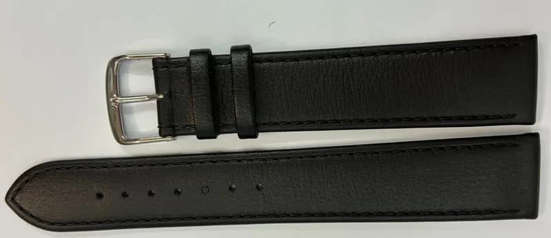 20 mm XL Di-Modell Echtes Leder Uhrenarmband Nappa extra lang Schwarz Qualität – neu – Uhren & Schmuck – Foto 1 von 3