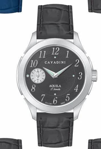 Handaufzugsuhr Herrenuhr CAVADINI UNITAS swiss made ETA-6497 schwarz CV-1301 – neu – Uhren & Schmuck – Foto 1 von 5