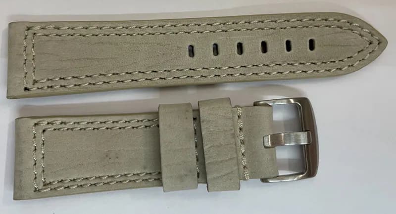 28 mm Leder Uhrenarmband Canyon wasserfest beige-grau Ausgezeichnete Qualität – neu – Uhren & Schmuck – Foto 1 von 2