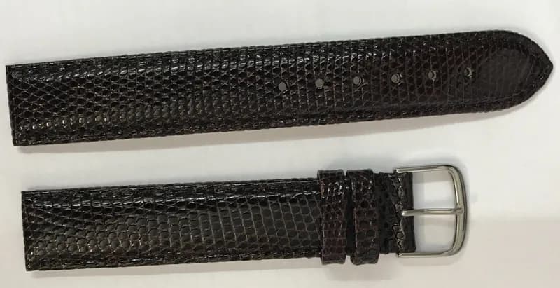 18 mm Luxus Reptil Eidechse XL Leder Uhrenarmband dunkelbraun Hochwertig – neu – Uhren & Schmuck – Foto 1 von 3