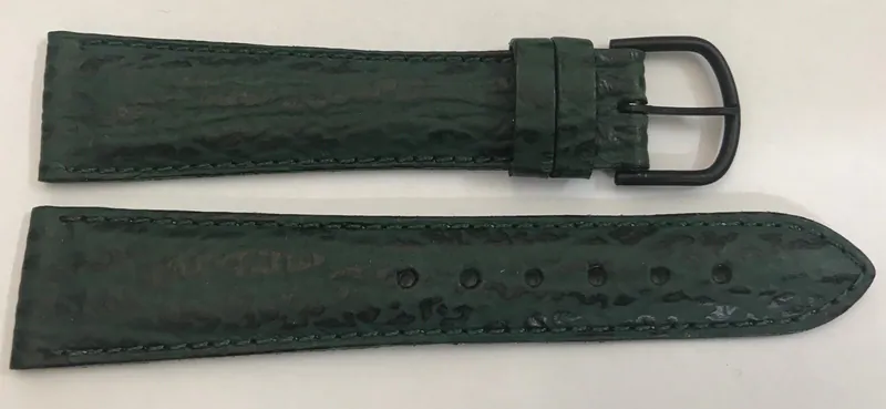 20mm echt Leder Haifisch Design grün Schliesse schwarz – neu – Uhren & Schmuck – Foto 1 von 2