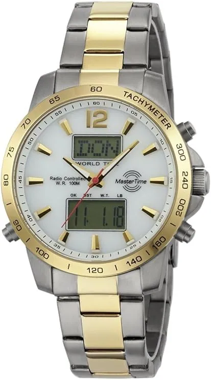 Top-modern Funkuhr Herrenuhr Master Time Edelstahl Flieger MTGS-10649-30M – neu – Uhren & Schmuck – überwiegend weiß – Foto…