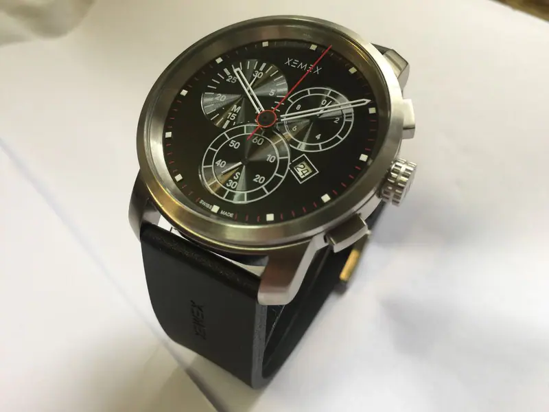 XEMEX Piccadilly Chronograph Edelstahl Swiss made Ref. 088 42mm Quarzuhr – neu – Uhren & Schmuck – überwiegend weiß – Foto…