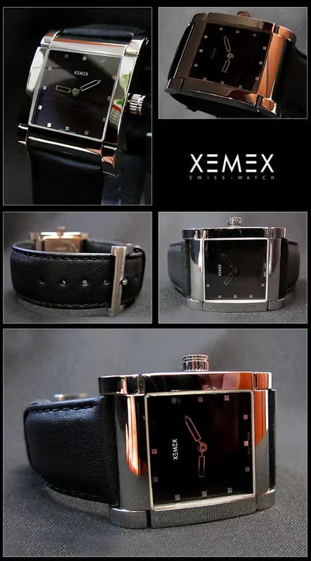 XEMEX AVENUE MIDSIZE Designer Armbanduhr Unisex Swiss made Saphirglas G250 – neu – Uhren & Schmuck – überwiegend schwarz