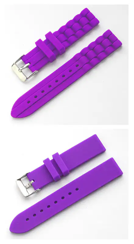 18 mm Lila Uhrenarmband CAVADINI Silikonarmband sehr gute Qualität – neu – Uhren & Schmuck