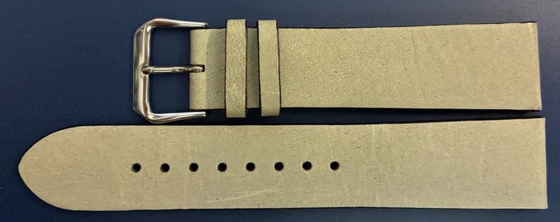 Junghans Max Bill Ersatzband 20mm Leder Grau marmor glatt 2126 – neu – Uhren & Schmuck – Foto 1 von 2