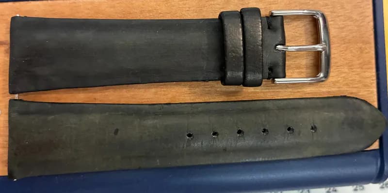 19 mm Uhrenarmband Frederique Constant grün Hand made Kurzschnitt Stahlschließe – neu – Uhren & Schmuck – Foto 1 von 2