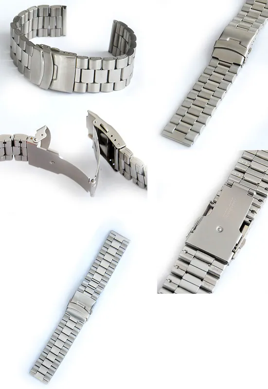 22 mm Uhrenarmband Edelstahl 24mm Bandbreite Faltschließe – neu – Uhren & Schmuck – überwiegend weiß