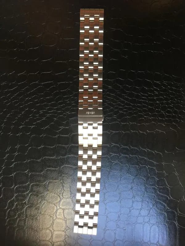 19mm Xemex Uhrenarmband Edelstahl massiv Swiss made mit Faltschließe – neu – Uhren & Schmuck – überwiegend schwarz – Foto 1…