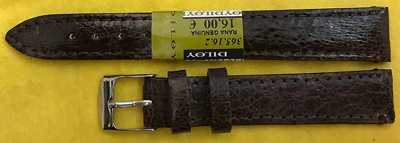 16 mm Uhrenarmband Echt Leder FROSCH DILOY-DELUX braun – neu – Uhren & Schmuck – Foto 1 von 3