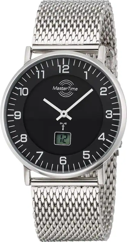Funk Herrenuhr MasterTime Advanced Edelstahl 42mm MTGS-10557-22M Milanaiseband – neu – Uhren & Schmuck – überwiegend weiß…