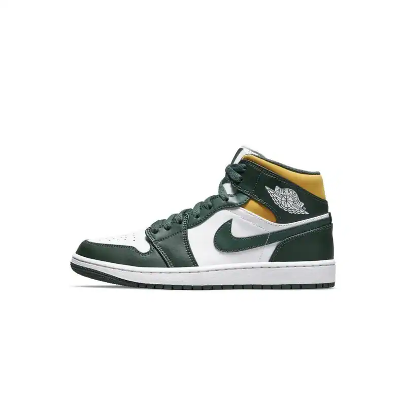 Nike Air Jordan 1 Mid Sonics Grün Neu Gr. 40,41,42,43,44,45,46,47 554724-371 – neu – Sonstiges – Foto 1 von 3