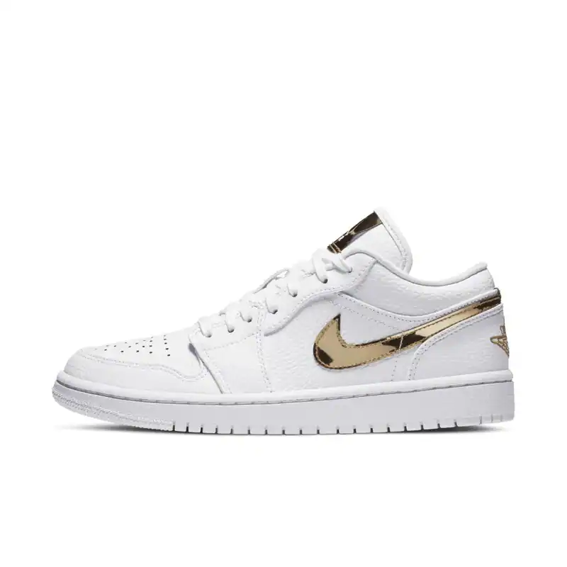Nike Jordan 1 Low NEU Weiß/Gold, Gr. 35,36,37,38,39,40,41,42,43,44, CZ4776-100 – neu – Sonstiges – Foto 1 von 3