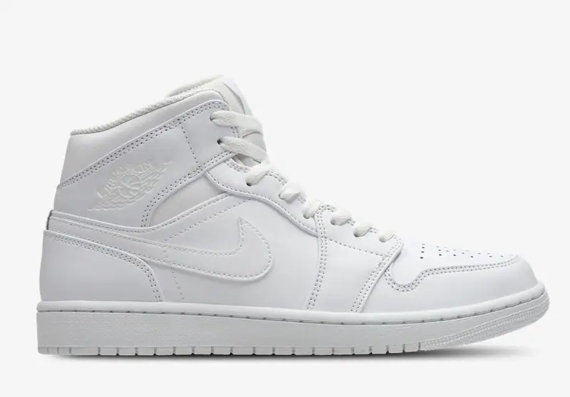 Nike Air Jordan 1 Mid Weiß Neu Gr. 40,41,42,43,44,45,46,47 – neu – Sonstiges – Foto 1 von 4