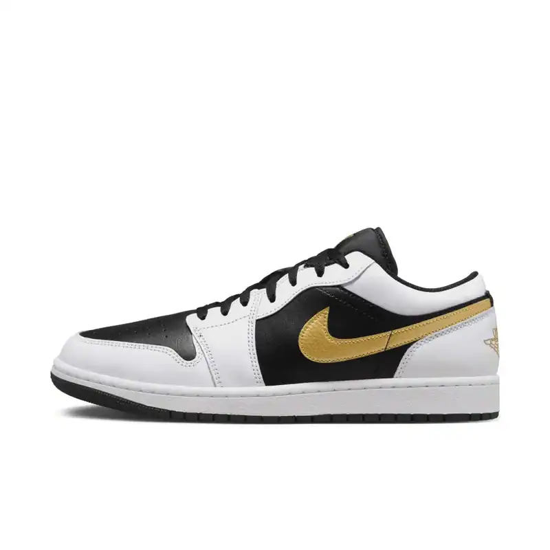 Nike Jordan 1 Low NEU Weiß/Schwarz/Gold, Gr. 41,42,43,44,45,46,47 Sneaker – neu – Sonstiges – Foto 1 von 3