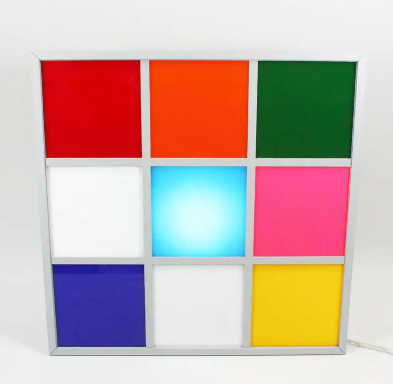 Interaktives Licht by Bruck Designleuchte 9Lite Kompaktleuchtstofflampe ( LP8 ) – neu – Möbel – überwiegend weiß – Foto 1…