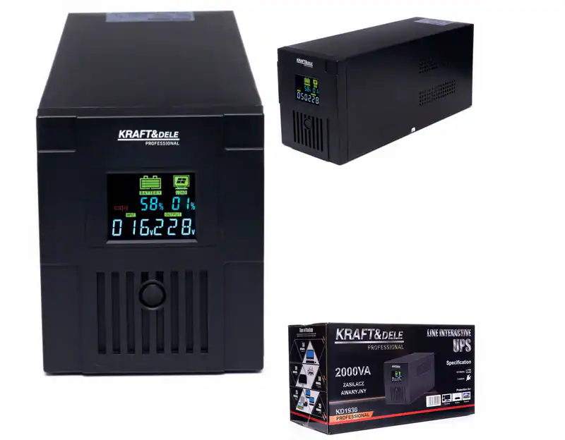 UPS 2000VA 1200W LCD Notstromversorgung USV Anlage 220V Überspannungsschutz – neu – Sonstiges – überwiegend weiß – Foto 1…