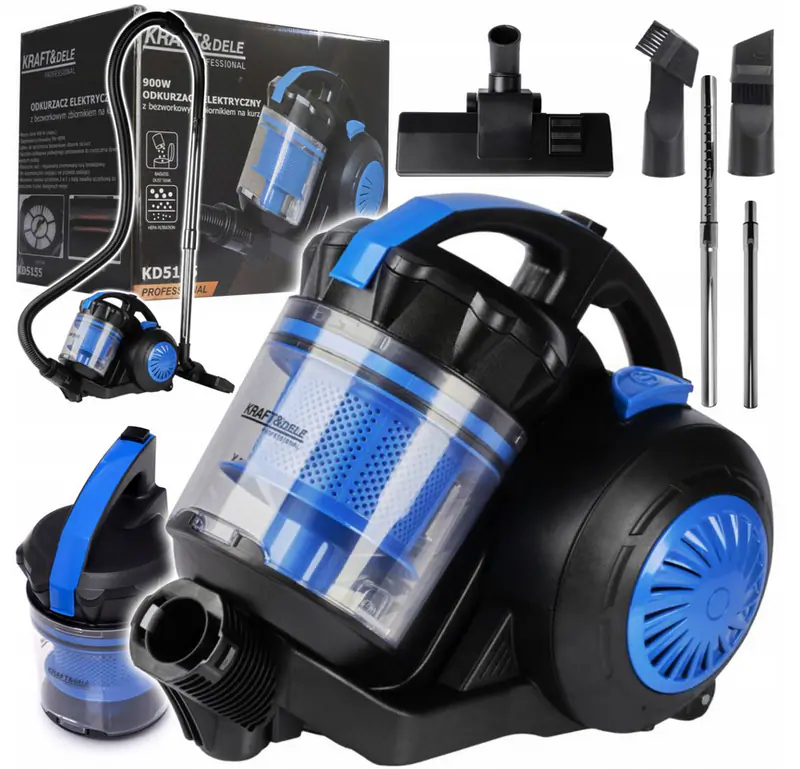 Leistungsstarker Leicht Beutelloser Zyklon Staubsauger 900W mit HEPA-Filter – neu – Haushaltsgeräte – überwiegend weiß…