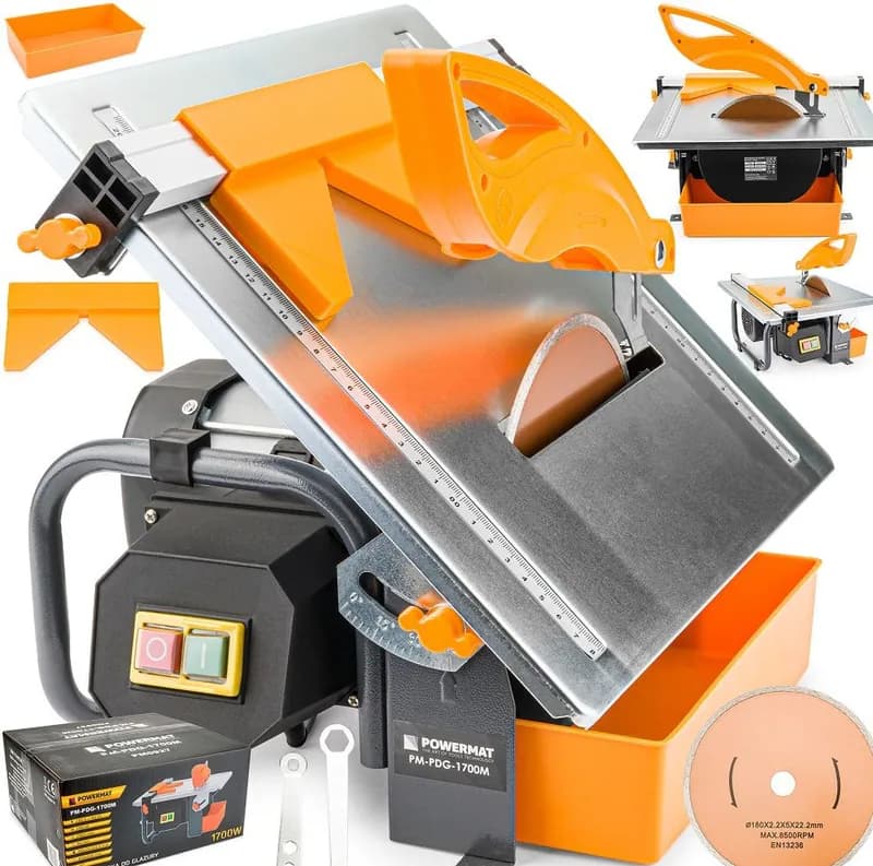 Fliesenschneider Fliesenschneidemaschine Nassschneider Elektrisch Nass 1700 Watt – neu – Sonstiges – überwiegend weiß…