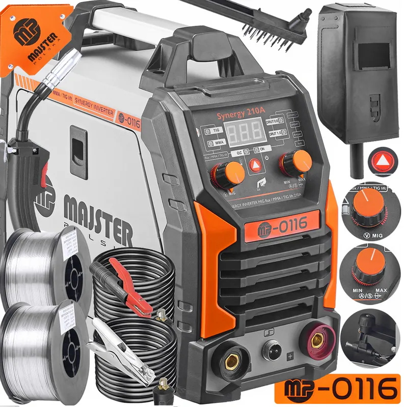 Inverter Schweißgerät MIG/MMA/TIG 210A Synergy 230V IGBT inkl. Zubehör – neu – Sonstiges – Foto 1 von 5