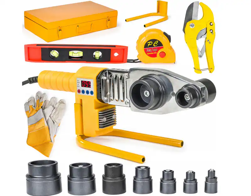 Rohrschweißgerät Kunststoffrohr Schweißgerät LCD 2800W PP PE PB Set Profi – neu – Sonstiges – Foto 1 von 4