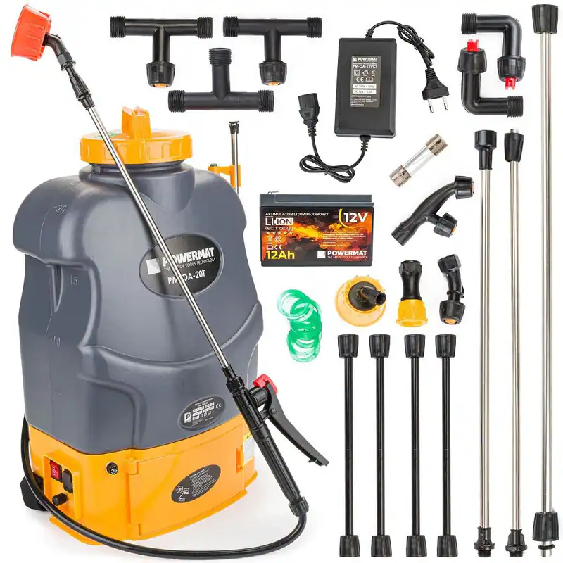 Akku Sprühgerät Rücken Drucksprüher 15 Ah Pumpsprüher Dünger Gartenspritze 20 L – neu – Sonstiges – überwiegend weiß – Foto…