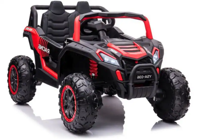 Elektro Kinderauto SUV 4x4 Rot EVA Leder Bluetooth USB Fernbedienung – neu – Spielzeug – Foto 1 von 5