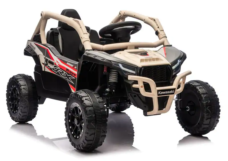 Kinder Elektroauto Offroad Buggy 24V 2x100W EVA Räder LED RC 2.4G Bluetooth USB – neu – Spielzeug – überwiegend weiß – Foto…