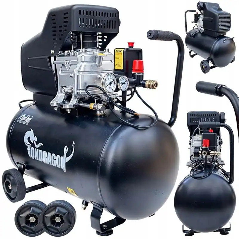 Ölkompressor Kompressor Druckluftkompressor 50L 8Bar 210L/min Kolbenkompressor – neu – Sonstiges – überwiegend weiß – Foto…