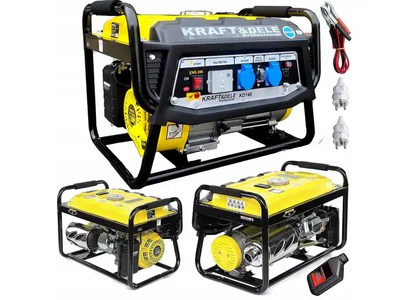Stromerzeuger Benzin 3500W Generator 230V 12V Notstromaggregat Camping Baustelle – neu – Sonstiges – überwiegend weiß…