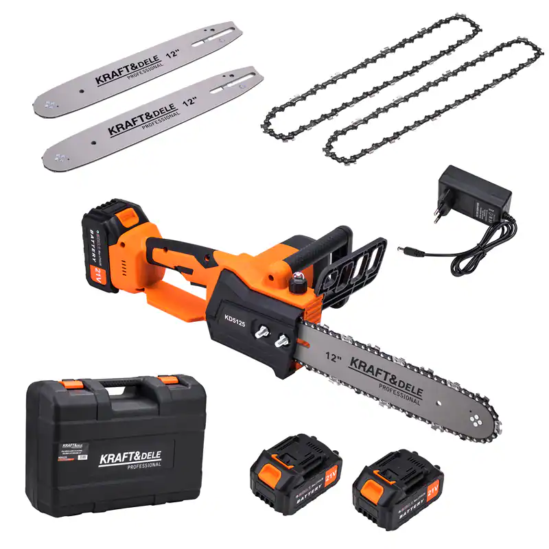 Akku Kettensäge 21V×2 4Ah 12" Set Inklusive Zubehör Motorsäge Kettensäge – neu – Sonstiges – überwiegend weiß – Foto 1 von 5
