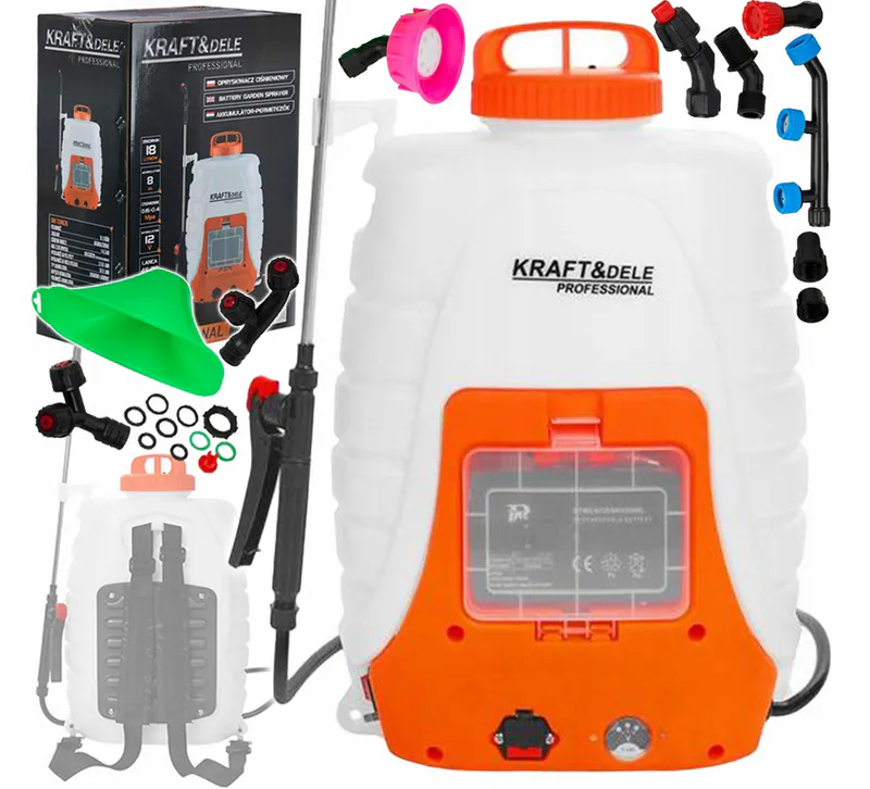 Drucksprüher Akku Rucksack 18L 12V Sprühgerät Pflanzenschutz Set Teleskoplanze – neu – Sonstiges – überwiegend weiß – Foto…