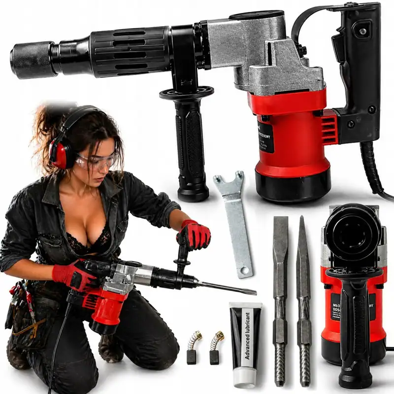 Bohrhammer SDS Plus 5,5J Schlagbohrhammer Meißelhammer Bohrmaschine Koffer – neu – Sonstiges – überwiegend weiß – Foto 1…
