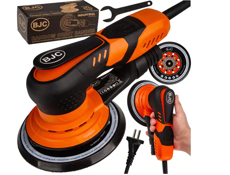 Exzenterschleifer 150mm Bürstenlos Schleifmaschine 450W 5mm Hub 4000-10000U/min – neu – Sonstiges – überwiegend weiß – Foto…
