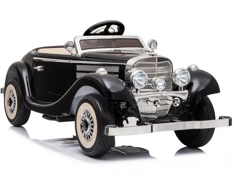 Elektro Kinderauto Oldtimer Cabrio 12V Mercedes Stil EVA Leder Fernbedienung – neu – Spielzeug – überwiegend weiß – Foto 1…