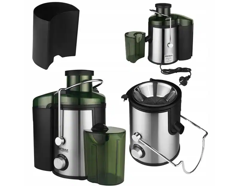 Entsafter 1600W Edelstahl Zentrifuge 2 Stufen Saftpresse 1500ml Trester – neu – Sonstiges – überwiegend weiß – Foto 1 von 5