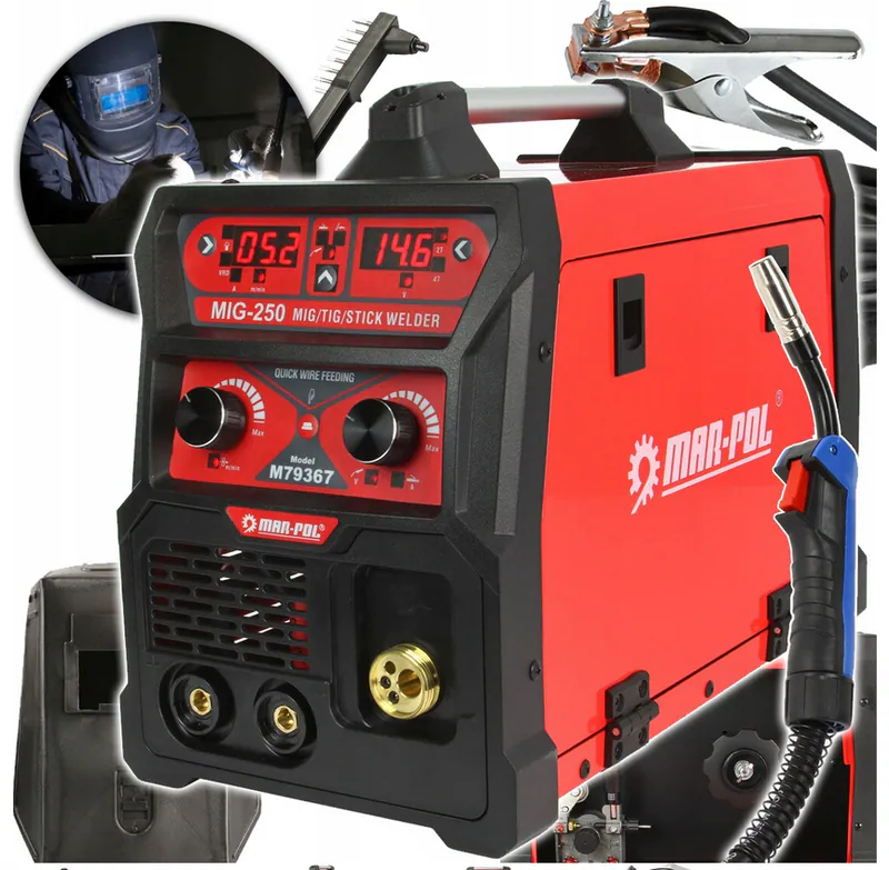 Inverter Schweißgerät MIG MAG MMA TIG 30-250A Schutzgas Elektrode 230V 15,5kg – neu – Sonstiges – Foto 1 von 5