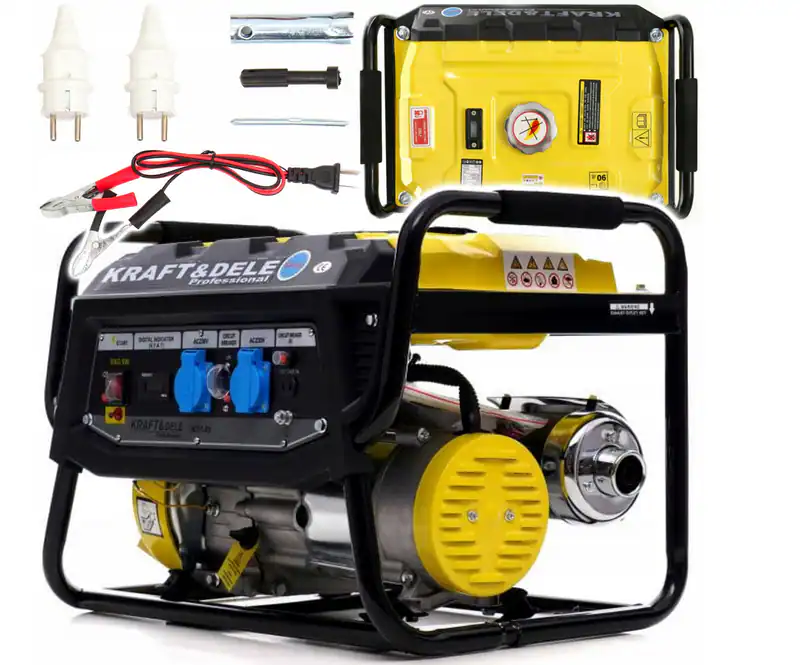 Stromaggregat 3500 W Inverter Generator LCD Benzin Notstromaggregat 12/230 V – neu – Sonstiges – überwiegend weiß – Foto 1…