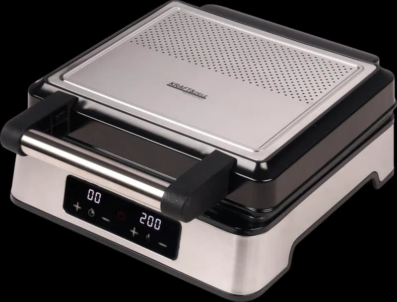 Waffeleisen Doppelwaffeleisen LED Display 2200W Temperaturregelung 4 Waffeln – neu – Sonstiges – überwiegend schwarz
