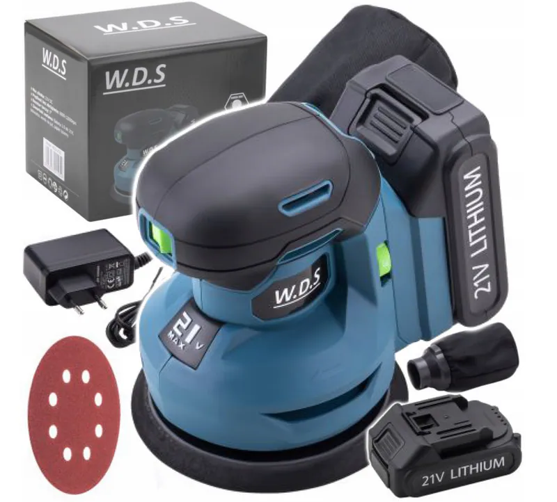 Akku Exzenterschleifer 21V 3Ah 125mm Holz Metall Schleifmaschine – neu – Sonstiges – überwiegend weiß – Foto 1 von 5