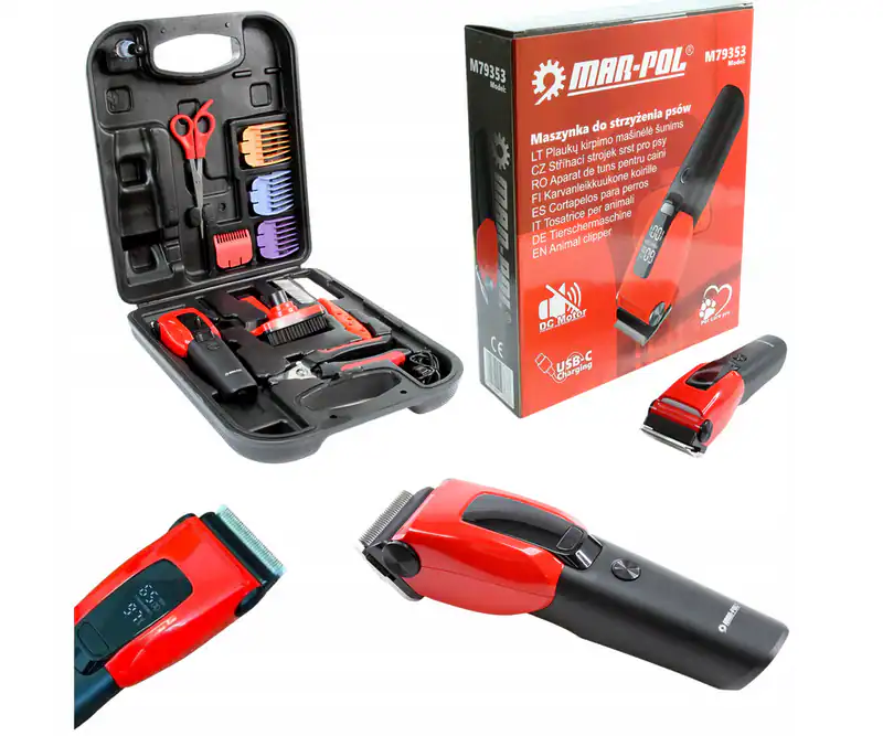 Tierhaarschneider kabellos LED leise Schermaschine Hund Katze Grooming Set Profi – neu – Sonstiges – überwiegend weiß…