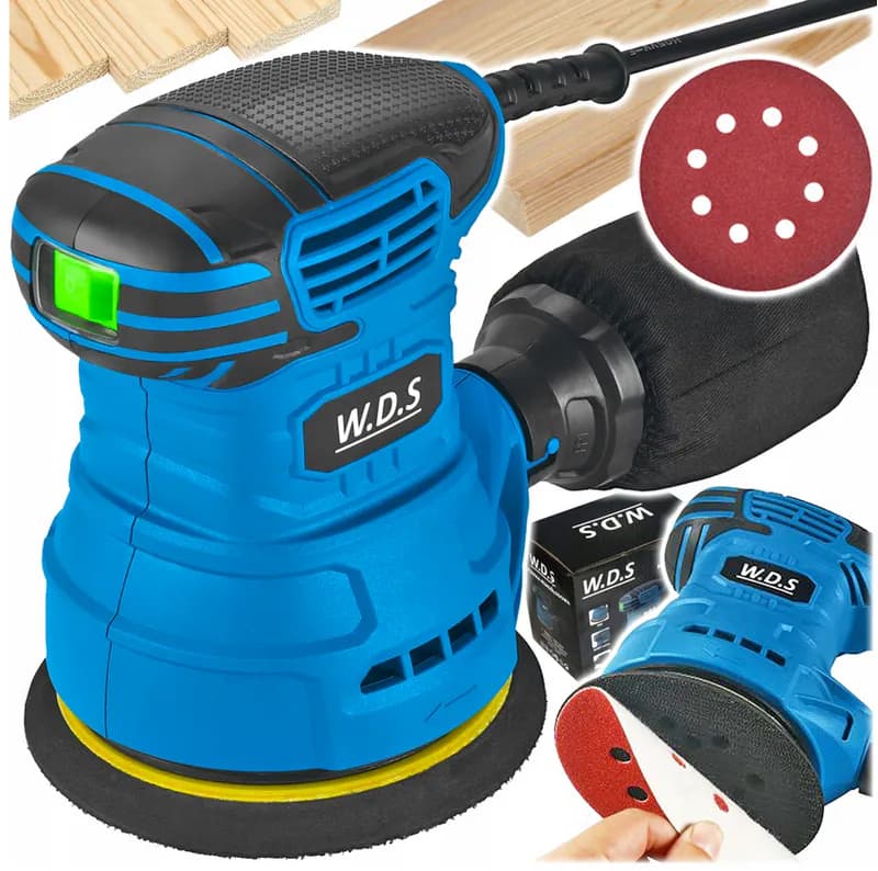 WDS2500 Exzenterschleifer 1300W 125mm Staubabsaugung Schleifmaschine Schleif – neu – Sonstiges – überwiegend weiß – Foto 1…