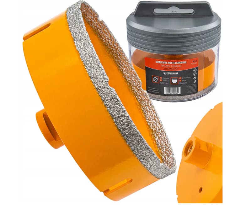 Diamantbohrkrone Lochsäge Kernbohrer 120mm M14 für Fliesen Granit Stein – neu – Sonstiges – überwiegend weiß – Foto 1 von 5